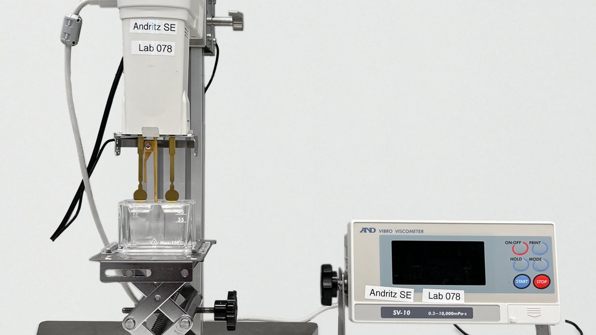 Precision laboratory rotational viscometer measuring liquid surfactant rheology and viscosity