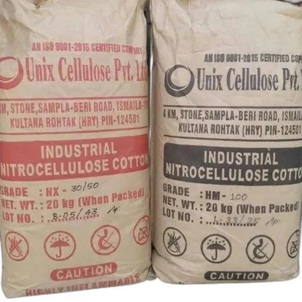 25kg fiber drum of Nitrocellulose Chips plasticized with ATBC supplied by KIKI'S Industrial Chemicals Nairobi Kenya